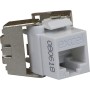 Excel Cat6A UTP Low Profile Toolless Keystone Jack - White 100-182-WT