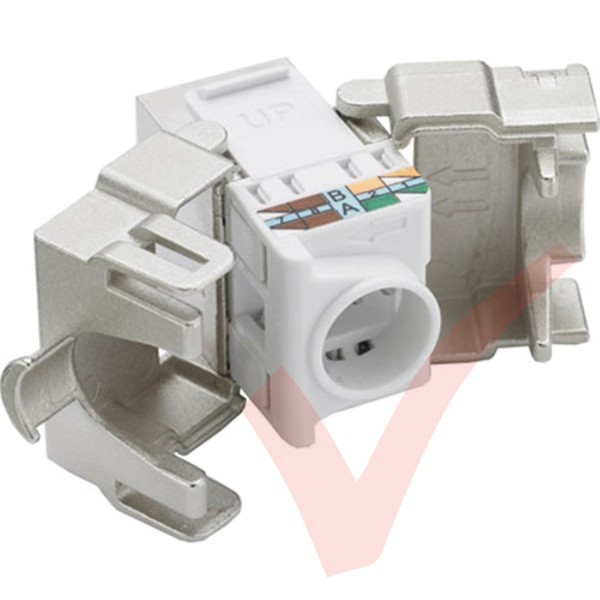 Excel Cat6A FTP Screened Toolless Keystone Jack 100-180