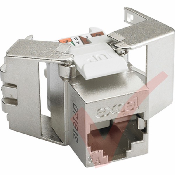 Excel Cat6A FTP Low Profile Toolless Keystone Jack 100-181