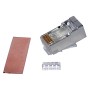 Cat6/Cat6a RJ45 FTP Plug Up To 7mm OD (3 Part) 10Pk