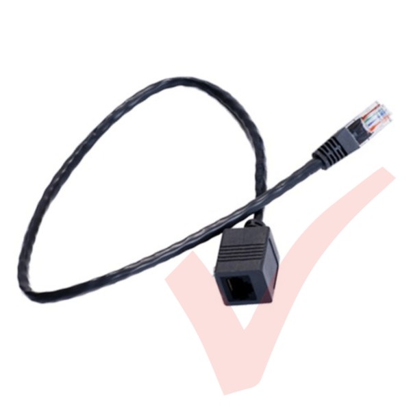 Grey - RJ45 Cat6 UTP PVC INJ Moulded Male - Female Extension Cable