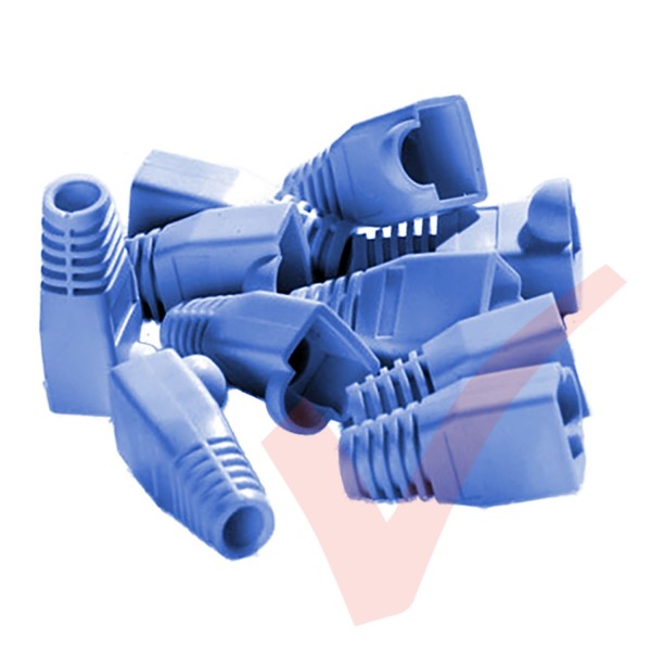 RJ45 Snagless Bubble Boot, 10 Pack Blue