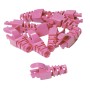 Snagless Slimline Crimp High Density 6MM Boot, 10 Pack Pink