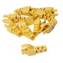 Snagless Slimline Crimp High Density 6MM Boot, 10 Pack Yellow