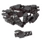Snagless Slimline Crimp High Density 6MM Boot, 10 Pack Black
