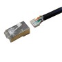 Cat6 RJ45 FTP 50u Crimp Plug Stranded (2 Part) 10Pk