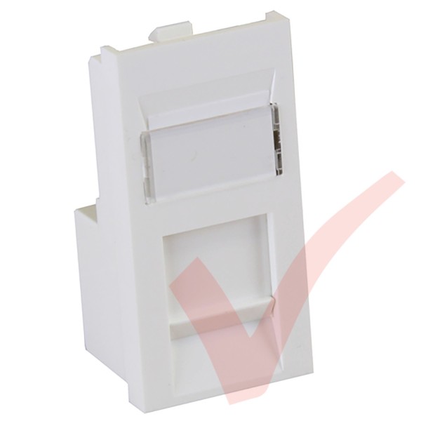 Excel Cat6 UTP Low Profile Module White