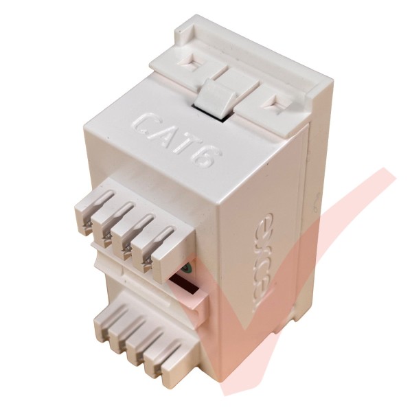 Excel Cat6 UTP Module White