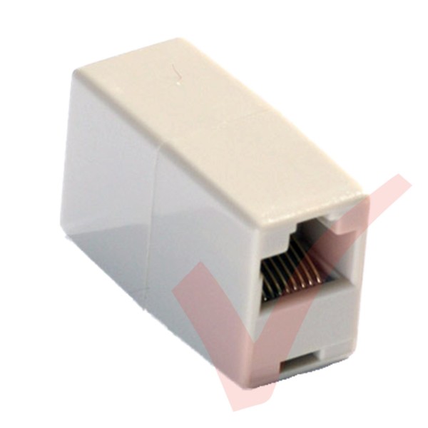 RJ45 Straight Coupler Economy - Beige
