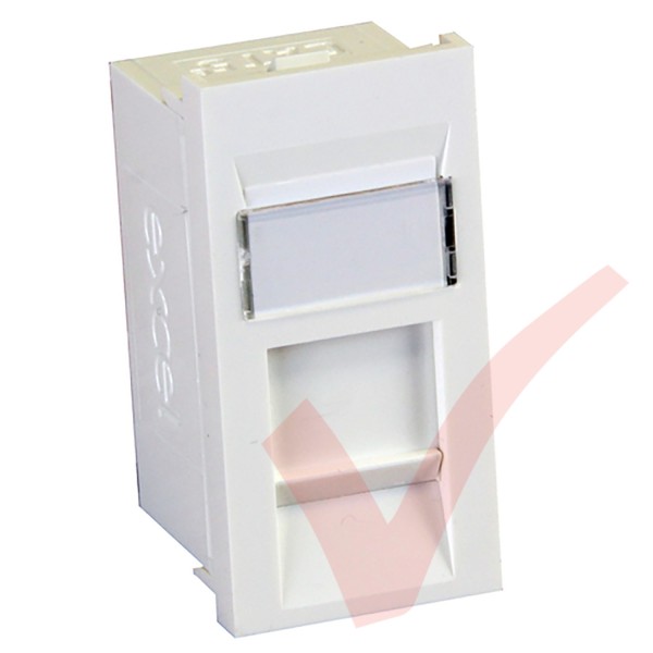 Excel Cat5e RJ45 UTP Module White