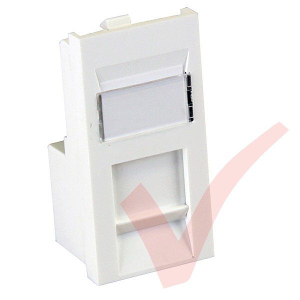 Excel Cat5e RJ45 UTP Low Profile Module White
