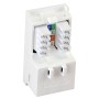 Excel Cat5e RJ45 UTP Low Profile Module White 100-760