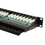 48 Port Cat6 Patch Panel 1U UTP Angled Easy Punch