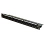 24 Port Cat6 Patch Panel 1U UTP Angled Easy Punch