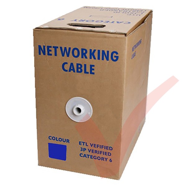 Blue Stranded Cat6 Premium UTP 4 Pair 24Awg 305 Metre with PVC Sheath in Pull Box