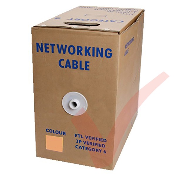 Stranded Cat6 UTP Premium LSZH 305 Metre Bulk Cable Orange