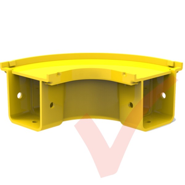 HellermannTyton GigaDuct 50mm 90° Horizontal Elbow With Cover