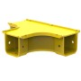 HellermannTyton GigaDuct 50mm Horizontal T-Junction With Cover