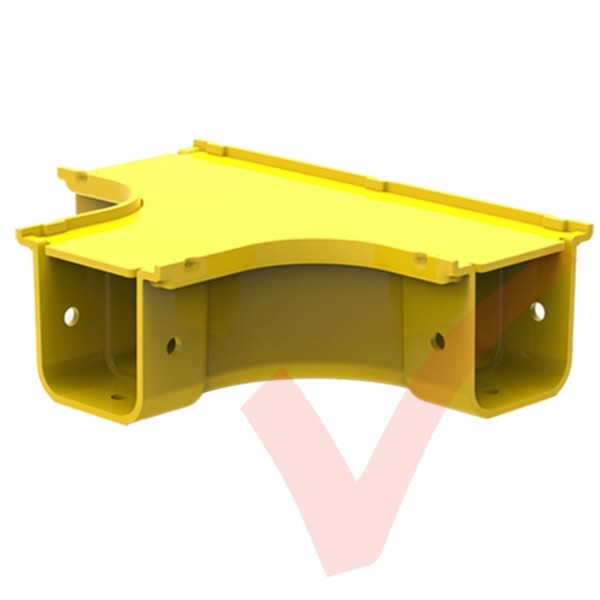 HellermannTyton GigaDuct 50mm Horizontal T-Junction With Cover