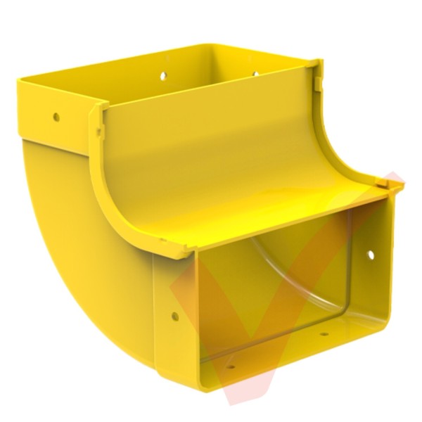 HellermannTyton GigaDuct 200mm 90° Vertical Up Inside Elbow With Cove