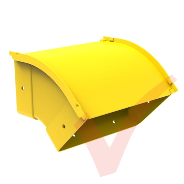 HellermannTyton GigaDuct 200mm 45° Vertical Up Outside Elbow With Cover