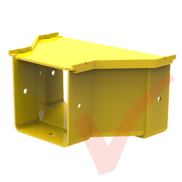 HellermannTyton GigaDuct 200mm x 100mm Reducer With Cover