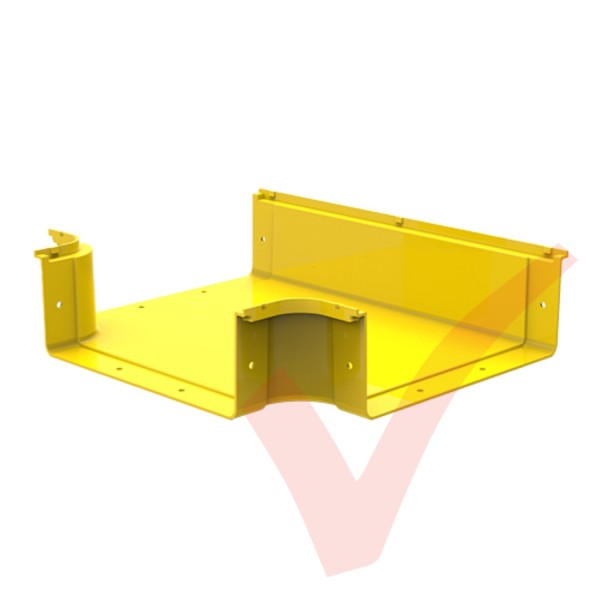 HellermannTyton GigaDuct 300mm to 100mm Reducer Horizontal T-Junction With Cover