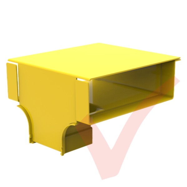 HellermannTyton GigaDuct 300mm to 200mm Reducer Vertical T-Junction With Cover