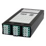 Zettonics MTP/MPO LC OM4 Multimode 12 Duplex Fibre 2x MTP Cassette Aqua (Polarity A/C)
