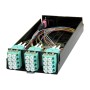 Zettonics MTP/MPO LC OM4 Multimode 12 Duplex Fibre 1x MTP Cassette Aqua (Polarity A/C)