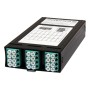 Zettonics MTP/MPO LC OM4 Multimode 12 Duplex Fibre 1x MTP Cassette Aqua (Polarity A/C)