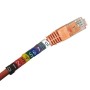 Clip-On 'Chevron Cut' Cable Marker, Size 5.0mm - 6.2mm diameter, 200 Pack Size