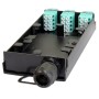Zettonics LC OM4 Multimode 12 Duplex Unloaded Fibre Cassette Aqua