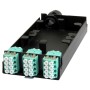 Zettonics LC OM4 Multimode 12 Duplex Unloaded Fibre Cassette Aqua
