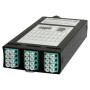 Zettonics LC OM4 Multimode 12 Duplex Unloaded Fibre Cassette Aqua