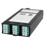 Zettonics LC OM4 Multimode 24 Fibre Splice Cassette Aqua