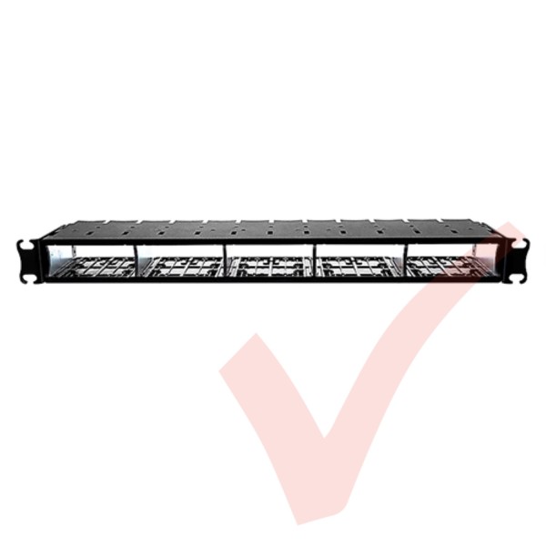 Zettonics 1U Unloaded 5 Position Chassis
