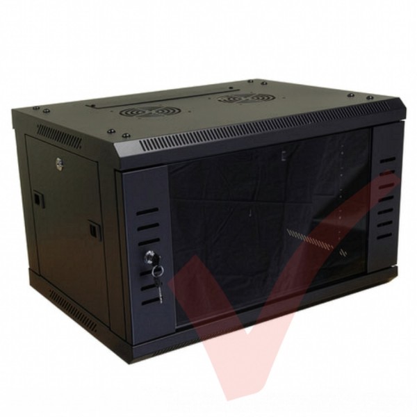 Wall Mount Cabinet 19" 600mm Depth in Black