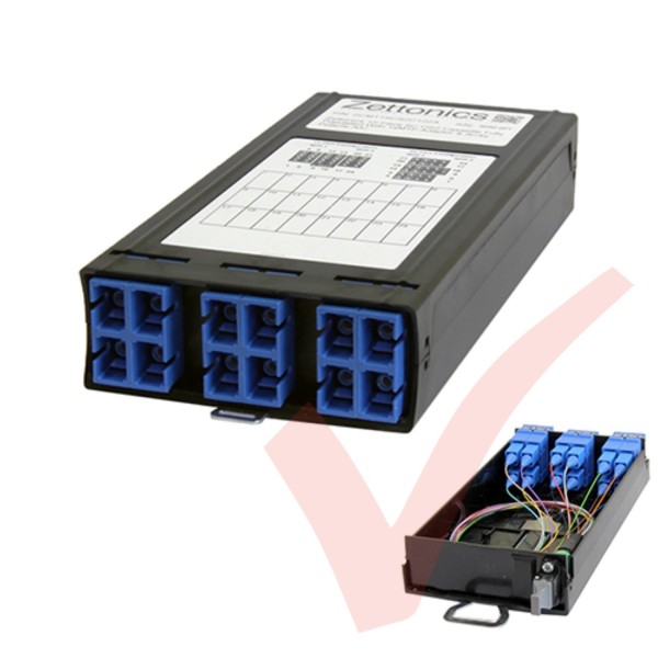 Zettonics MTP/MPO SC OS2 Singlemode 6 Duplex Fibre Cassette