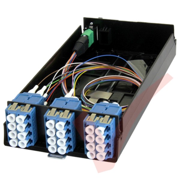 Zettonics MTP/MPO LC OS2 Singlemode 12 Duplex Fibre to 1x MTP Cassette