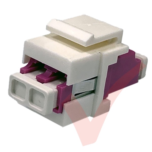 LC Duplex Singlemode Fibre Keystone Jack