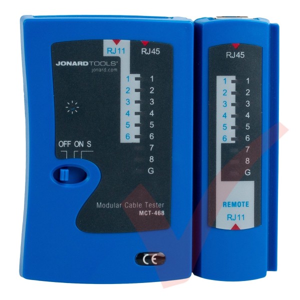 Jonard MCT-468 Modular Cable Tester RJ45 RJ12 RJ11