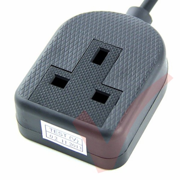 1m C14 Plug to UK 10A Socket PVC Power Cable | Patchsave