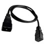 Black C19 to C20 premium power cable supplied coiled