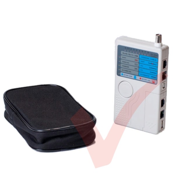 Remote Cable Tester for RJ45, RJ11, USB & BNC