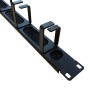 1U 4-ring brush strip cable management bar for 19-inch data cabinet