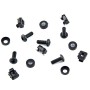 M6 black cage nuts screws and washers pack of 50