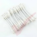 24 Pack of 15cm (6-inch) in White - Cat6 High Grade 250MHz 24AWG LSZH Patch Lead for 1U Patching
