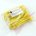 24 Pack of 15cm (6-inch) in Yellow - Cat6 High Grade 250MHz 24AWG LSZH Patch Lead for 1U Patching