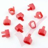 Secure Sleeve C14 into C13 Tab Red - 10 Pack
